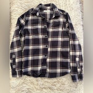 Abercrombie Kids - Flannel Plaid button-up shirt - Boys - 11/12